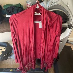 Heart Hips Wet Seal Top L Red Cranberry Brand New With Tags MSRP $23